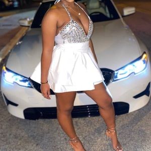 Custom made bodysuit with stones